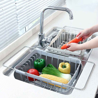 

Toponeto Retractable Sink Water Filter Rack Drain Basket Kitchen Sink Drainer Counter