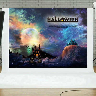 

Toponeto Halloween Backdrops Pumpkin Vinyl 5x3FT Lantern Background Photography Studio