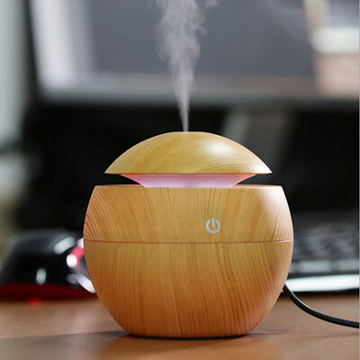 

USB Ultrasonic Aroma Humidifier Cool Mist Air Purifier With Colorful LED Night Light
