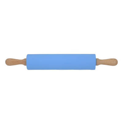 

Wooden Handle Silicone Rolling Pin Non-Stick Pastry Dough Flour Bakeware Kitchen Pastry Boards Tool Roller