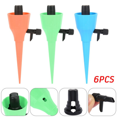 

6PCS Outdoor Indoor Plants Automatic Watering Spikes Plant Self-Watering Kits with Slow Release Control Valve