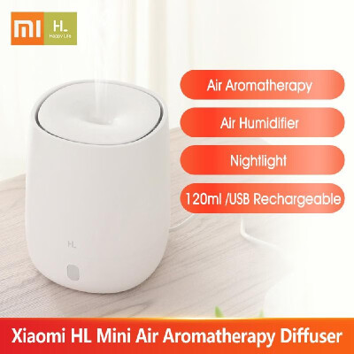 

Xiaomi HL Mini Air Aromatherapy Diffuser Portable USB Humidifier Quiet Aroma Mist Maker with Nightlight for Car Home Office Yoga 1