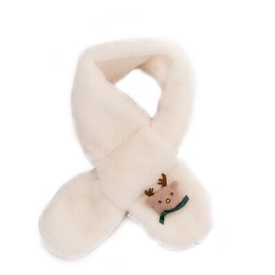 

Children Girls Scarves Cute Plush Fur Scarf Collar Shawl Neck Warmer Scarves Accessories For Winter