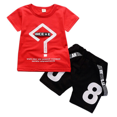 

Little Baby Boys T-Shirt Set Summer Fashion Breathable Children Clothes Shorts Set
