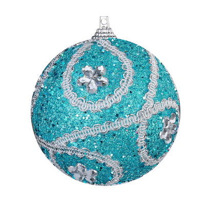 

Tailored Christmas Rhinestone Glitter Baubles Xmas Tree Ornament Decoration 8CM