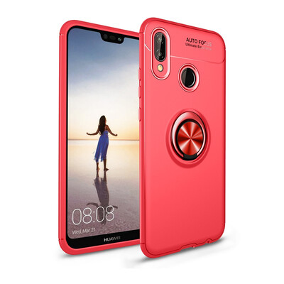 

Goowiiz Phone Case For Huawei Nova 3Nova 3iNova 3EP20 LiteY5 2018 Luxury Metal Ring Magnetic Bracket TPU Shockproof Cooling