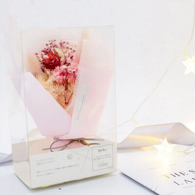 

Dried Flowers Small Bouquet Creative Gift Photo Props Transparent Matte Paper Flower 6c