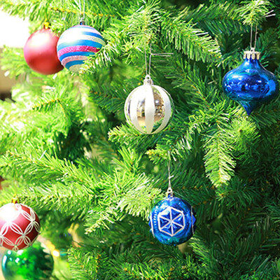 

〖Follure〗Christmas 6 Balls Wreath Door Wall Ornament Garland Decoration
