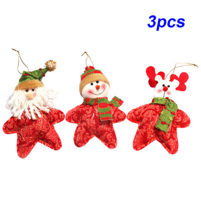 

Santa Snowman Doll Pendant Christmas Xmas Tree Party Decor Hanging Ornament