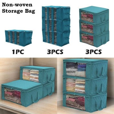 

13PcsSet Non-woven Foldable Storage Bag with Handle&Clear