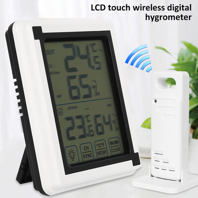 

LCD hygrometer & large screen touch wireless digital thermometer