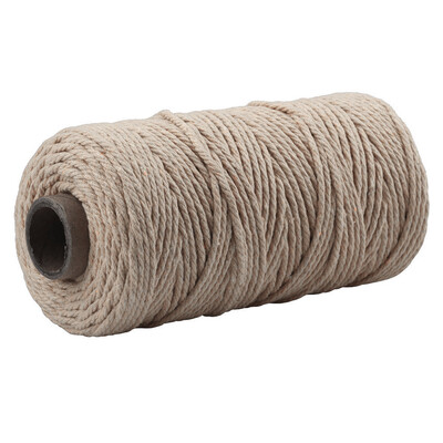 

Gobestart Macrame Cotton Cord for Wall Hanging Dream Catcher 35MM x 100M