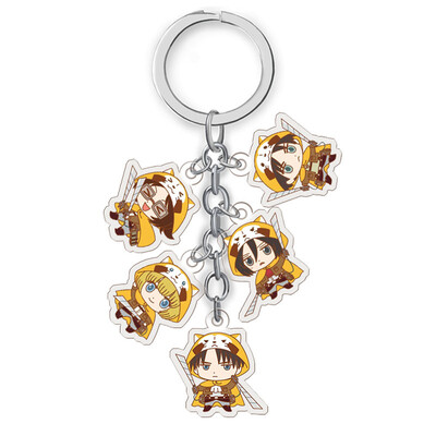 

Anime Attack On Key Chain Acrylic Pendant Anime Accessories Cartoon Cosplay Anime Fans Gifts