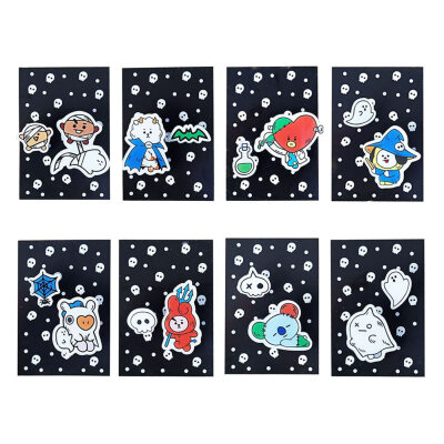 

Monifuon Kpop BTS Brooch Pin Bangtan Boys Halloween Acrylic Badge Button Pin Accessories