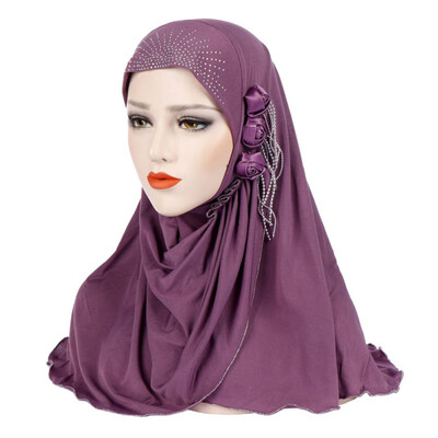 

Islamic Ladies Head Scarf Headwear Muslim Hijab Inner Cap Wrap Shawl Scarf Ramadan Arab Amira Headscarf