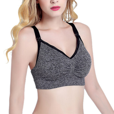 

Women Nursing Bra Breast Feeding Maternity Wire Free Bras Cross Breastfeeding Push Up Pregnant Underwear Tank Top