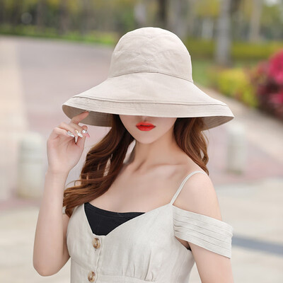 

Big eaves fisherman hat female Xia Han version of the Japanese family anti-ultraviolet face sun hat sun hat sun hat hat sun hat
