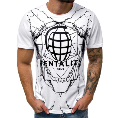 

Toponeto Mens Summer Casual Fashion Printing Elastic Short Sleeve T-shirt Blouse Tops