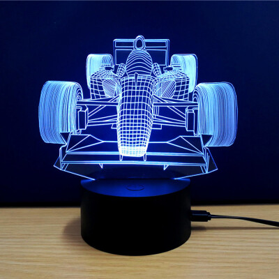 

Colorful Racing Car Model 3D LED Table Lamp