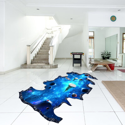 

Wall Sticker 3D Floor Decor Stickers Self-adhesive Removable Broken Floor Wall Decals Mural W1