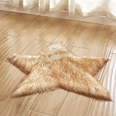 

Star Rug Kids Children Anti-Skid Fluffy Area Home Bedroom Floor Door Fur Carpet Mats Rugs