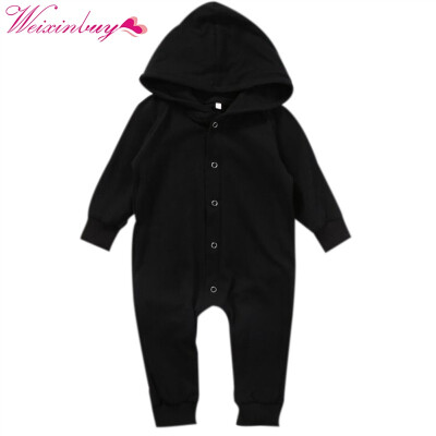 

Toddler Infant Newborn Baby Boy Clothing Romper Long Sleeve Black Jumpsuit Playsuit Clothes Outfits 0-24M