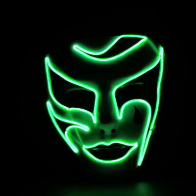 

Halloween Horror Ghost Face Mask Festival Glowing Mask Party Night Performance Fearsome Light Mask