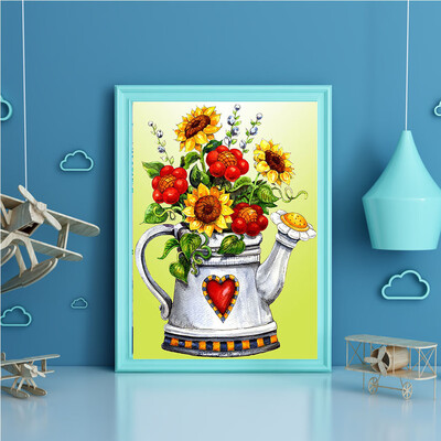 

Toponeto Embroidery Paintings Rhinestone Pasted DIY Diamond Painting Cross Stitch 5D
