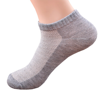 

Summer Breathable Ankle Socks Low Cut Casual Sport Cotton Fiber Short Loafer Boat Socks Elastic Men Unisex