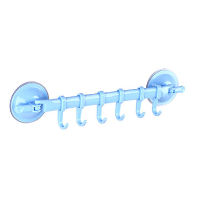 

New Lock Type Sucker 6 Even Bathroom Bathroom Kitchen No Trace Wall Hanging Hook