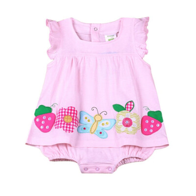 

0-18M Summer High Quality New Baby Girl Clothes 2018 Baby Girls One-piece Dress Newborn Baby Clothes Infant Cotton Jumpsuits