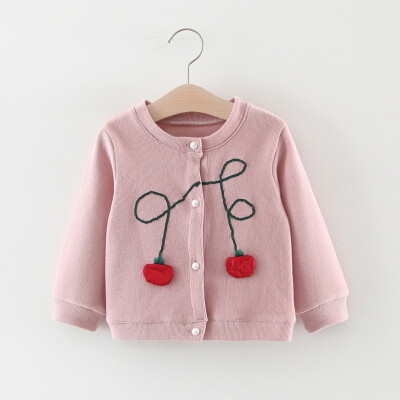 

Children Clothing Autumn Winter Cotton Baby Sweater Top Cute Girls Knitted Cardigan Sweater Toddler Kids Coat Spring Wear New