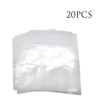 

9-Pocket Transparent Series Page Protector for Greeting Card Stamp Album Pages Card Collector DIY Paper Display Organizer