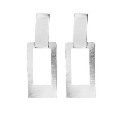 

1 Pair Women Ethnic Electroplated Geometry Earring Girl Alloy Ear Rings Vintage Bohemian Drop Ear Stud