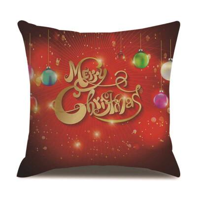 

18X18&quot Christmas Pillow Case Sofa Car Throw Cushion Covers Christmas Pillowcase Home Sofa Decor