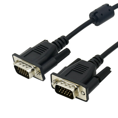 

L-CUBIC engineering grade HD dual magnetic ring VGA cable 3 6 core pin hole computer projector display video line