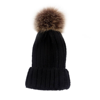 

2019 New Winter Warm Fashion Stylish Kids Mom Cotton Family Matching Outfit Knitting Beanies Hats Knitted Wool Cap