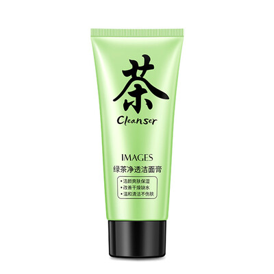 

Green Tea Cleaning Cream Deep Cleansing Facial Cleanser Refreshing Oil Control Facial Cleanser Moisturizing Green Tea Cleanser