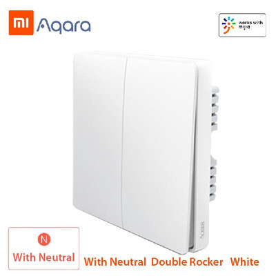 

Xiaomi Aqara QBKG04LM Smart Wall Switch Smart Wi-Fi Control Lighting from Anywhere Home Smart Wall Touch APP Home Device Remote Co
