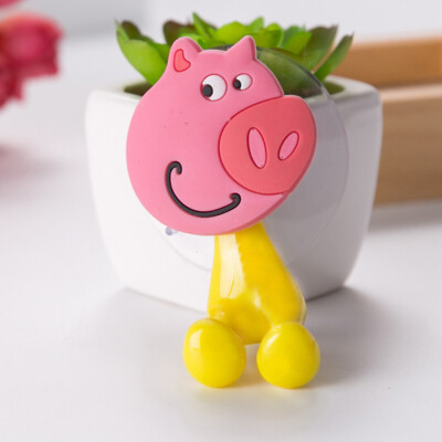

Cartoon PVC Animal Cute Sucker Toothbrush Wall Holder Suction Cup Bathroom Baby