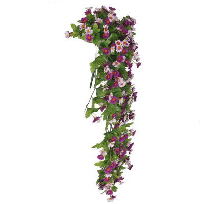 

Artificial Flower Daisy Vine Decorative Plants Rattan Wall Hanging Decoration Wedding Party Ornaments