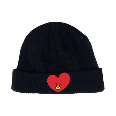 

CAR-TOBBY KPOP BTS Cartoon Knitted Hat Man Woman Winter Warm Knitted Cap