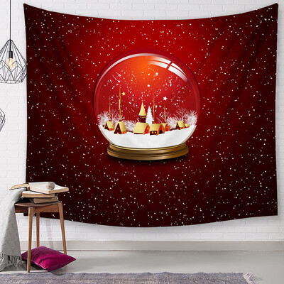 

Tailored Christmas Tapestry Santa Print Wall Hanging Tapestry Art Home Decor