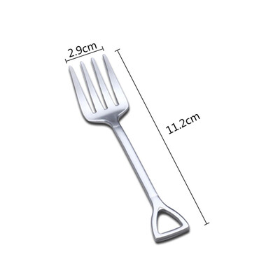 

1 pc Stainless Steel Coffee Spoon Shovel Shaped Ice Cream Sugar Tea Spoon Dessert Forks Tableware  M L