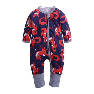 

Hot Sale Baby Jumpsuit Cotton Infant Long-sleeved Playsuit Autumn New Infant Nightwear Kids Casual Boy Girls Clothes 3-36M A2