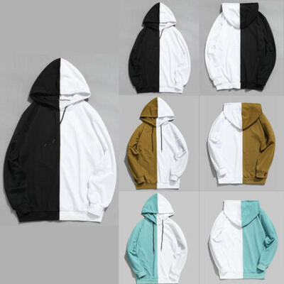 

Men Fashion Warm Hooded Sweatshirt Casual Long Sleeve Basic Hoodies Sweater Tops