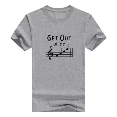 

Funny Music Gifts Get Out Of My Face Musical Notes Mens t-Shirt