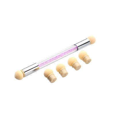 

〖Follure〗Set Glitter Powder Picking Dotting Gradient Pen Brush 6Sponge Nail Art Tools