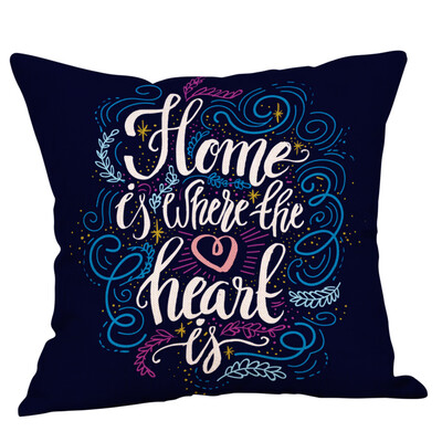 

〖Follure〗Sweet Home Cotton Linen Square Throw Pillow Cases Home Decor Sofa Cushion Cover