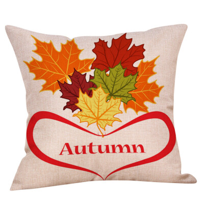 

〖Follure〗Thanksgivin Autumn Throw Pillow Cover Pillowcases Decorative Sofa Cushion Cover